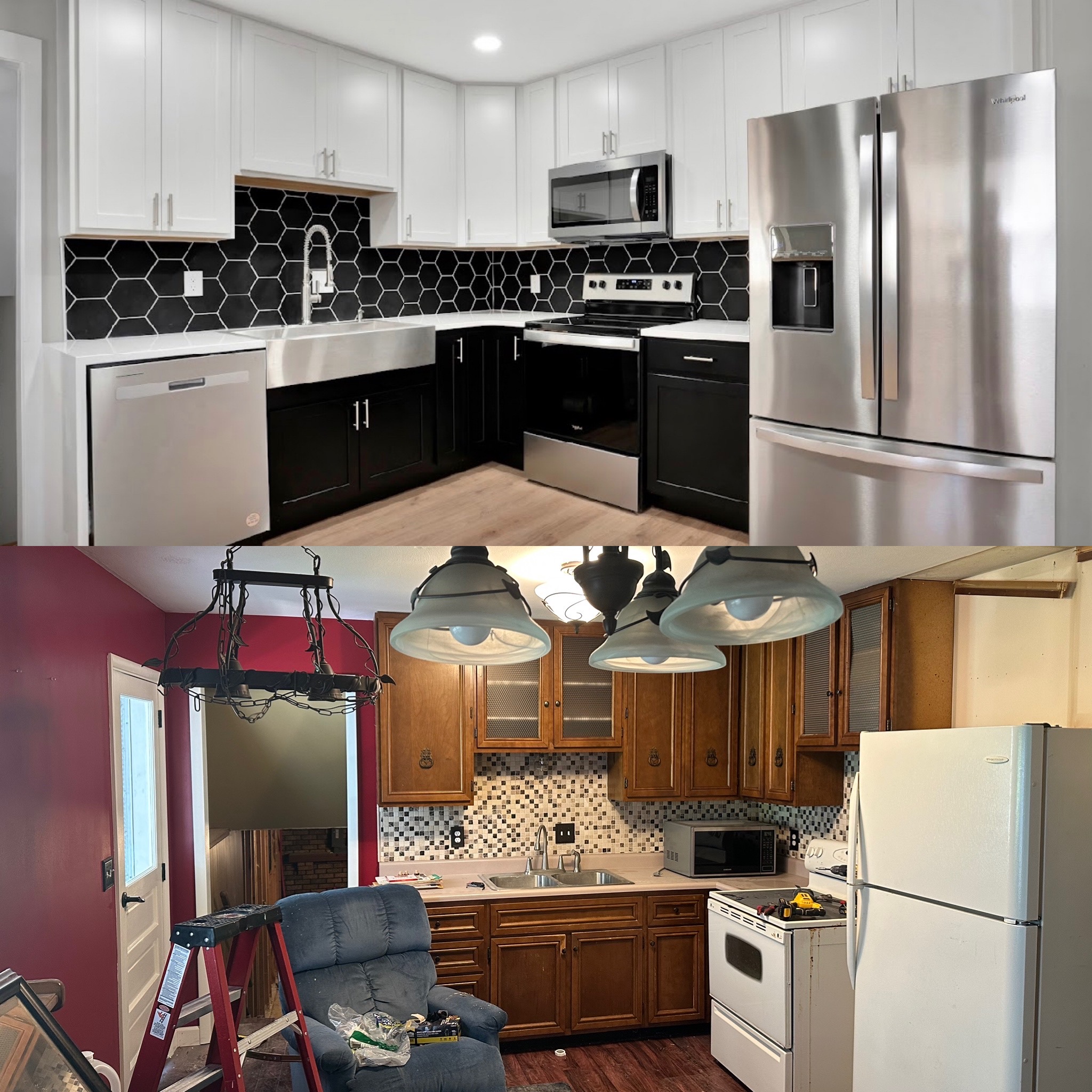 Kitchen Remodel Before and After