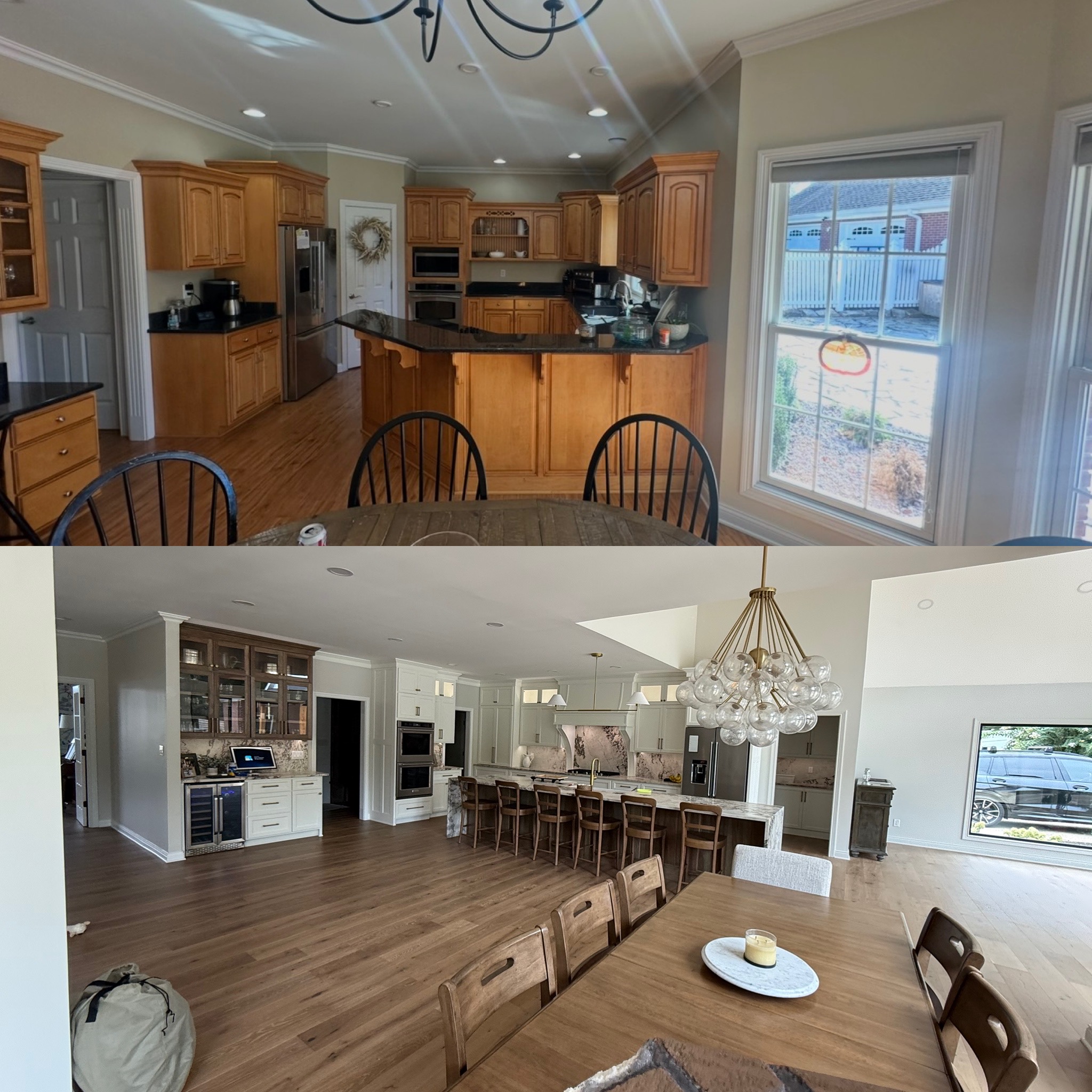 Kitchen Renovation Before and After